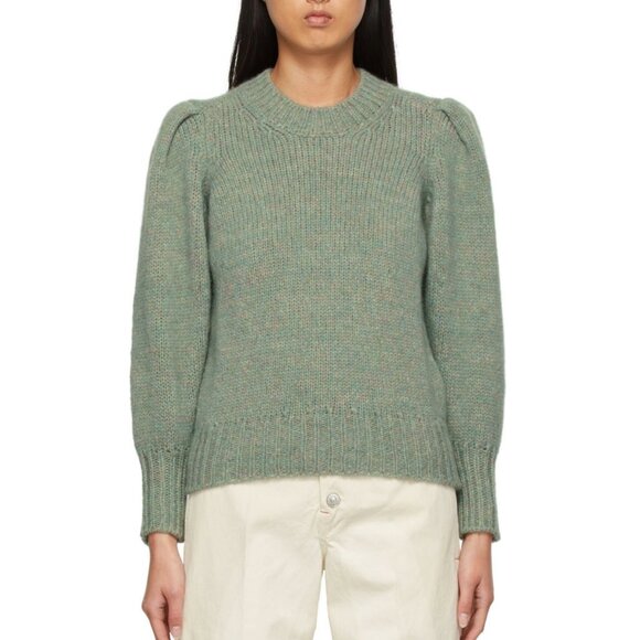 Isabel Marant Green Gray Emma Knit Sweater Size M - Picture 2 of 8